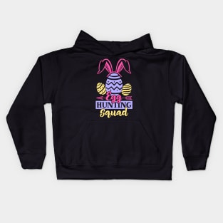 Egg Hunting Squad Easter Bunny Egg Hunting Happy Easter Day Kids Hoodie